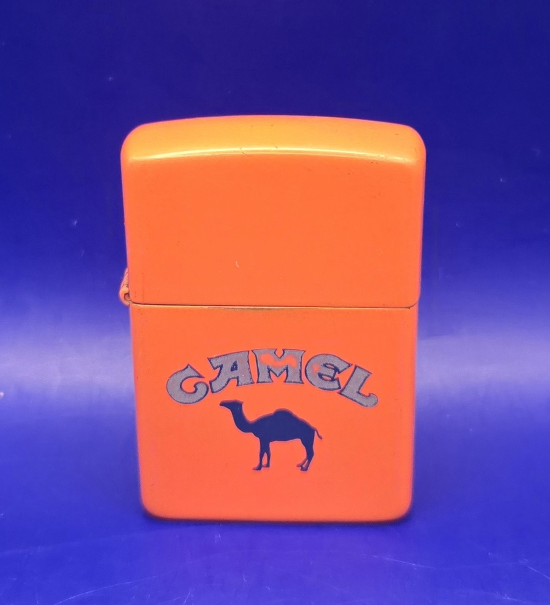 Vintage Zippo CAMEL Cigarettes Logo Orange Matte Refillable