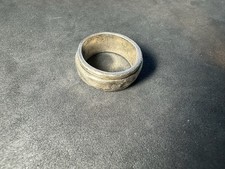 6.48g Vintage Sterling Silver 925 Textured Wide Band Ring Rustic M Size 5.5