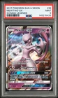 2017 POKEMON SUN & MOON SHINING LEGENDS #39 MEWTWO GX PSA 9