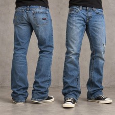 32x32 Blue Distressed Bootcut Jeans Y2K 2000s