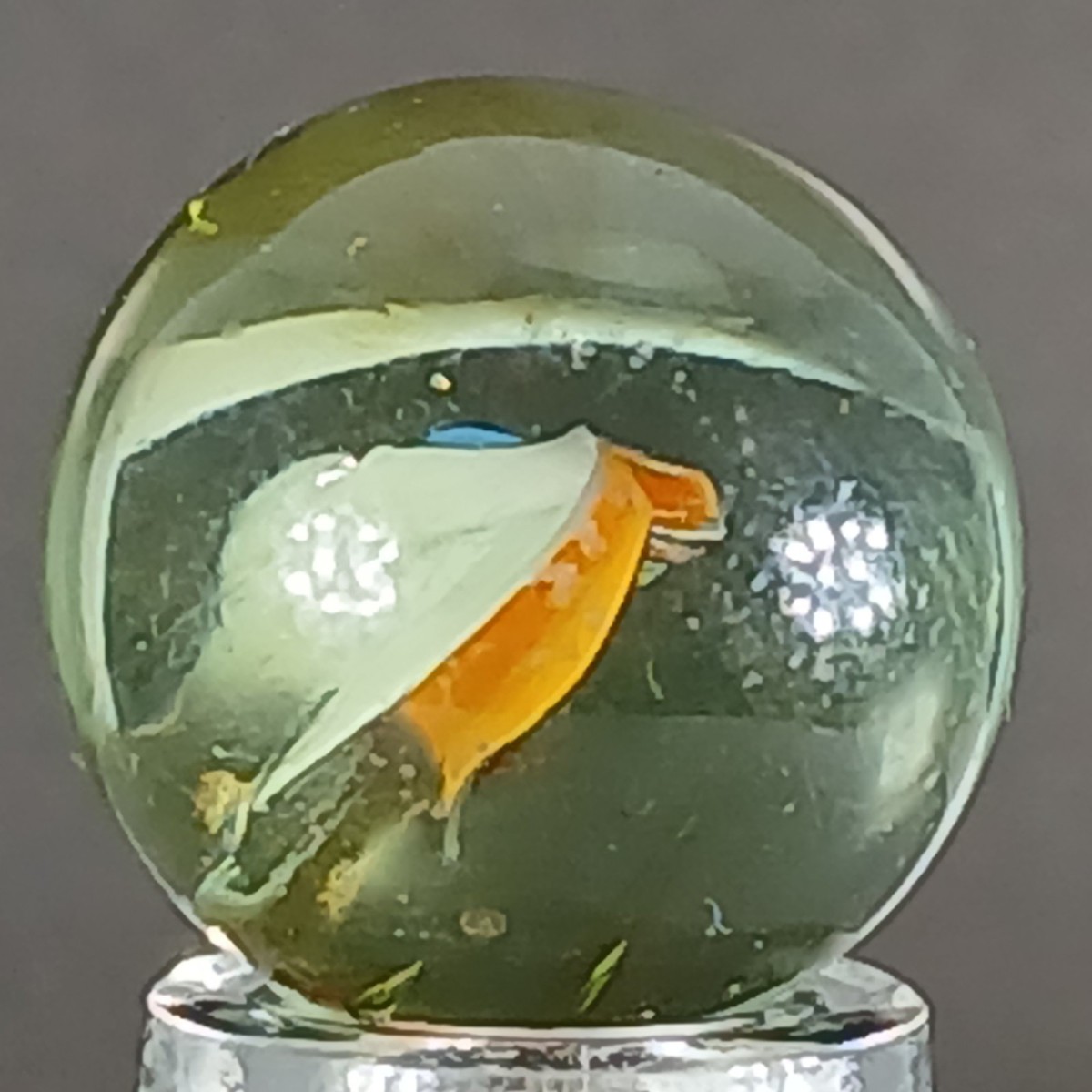 cats-eye Vintage Tri-Color Cat's Eye Marble .62 Inches Near-Mint