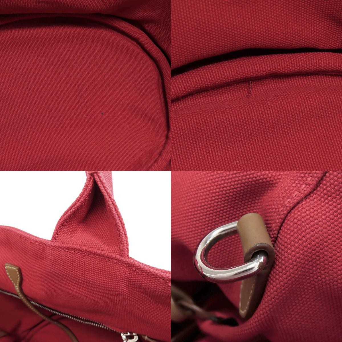 PRADA 1BG439 Canapa Mini Punching 2WAY Handbag Canvas Ladies Used from japan thumbnail 7