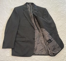 Jos A Bank Signature Collection Grey 100 Wool Blazer Sport Coat 43R Reg Gordon