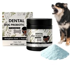 100g Dogbiotics Probiotic Dog Dental Powder, Breath Freshener  Teeth Cleaning