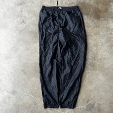 Vintage 90s Nike windbreaker pants black tonal joggers track pants mens medium