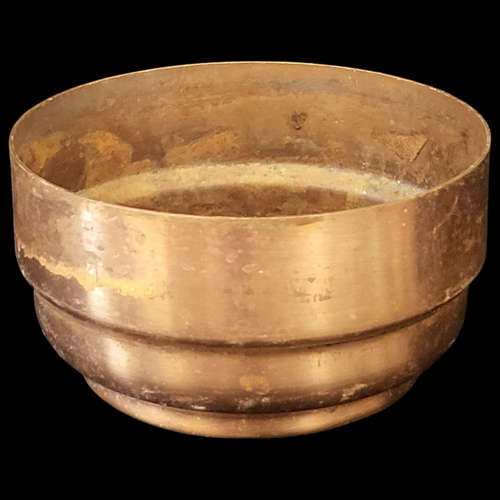 Vintage Candle Holder Base Copper Cup