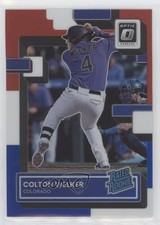 2022 Donruss Optic Rated Rookie Red White & Blue Prizm 11/199 Colton Welker 3t1