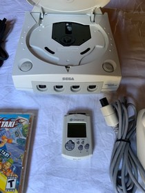 SEGA Dreamcast Console Bundle crazy taxi,  White VMU Tested OEM Controler
