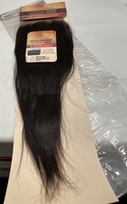 Elegante Human Hair Closure 4x12 Straight Hair14" Brazilian Remy Virgin Hair NIP