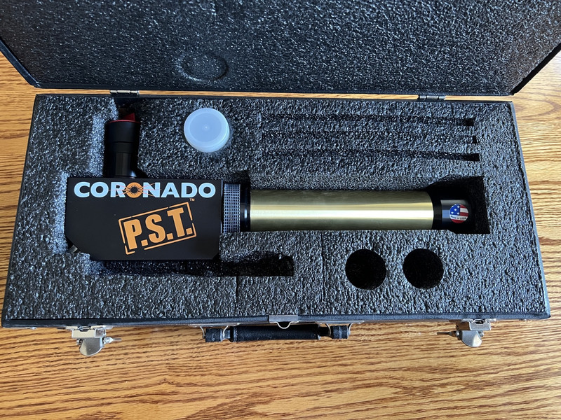 Coronado Personal Solar Telescope  PST Case and Eyepiece Excellent Condition