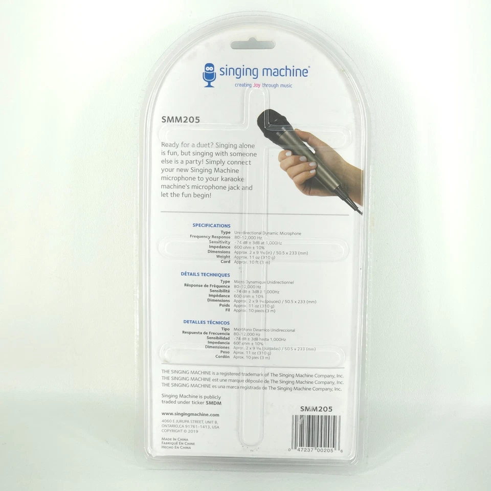 Wired Microphone for Karaoke Black Unidirectional Dynamic Vocal Microphone NEW - Image 2 of 4