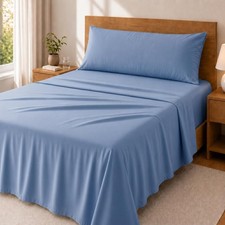 Premium – Parure de Lit 3 Pièces en Microfibre Brossée 90x190 – DrapHousse, D...