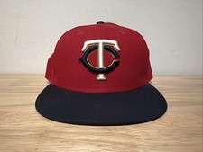 New Era On Field Cap Minnesota Twins Fitted Hat Size 8 MLB Baseball