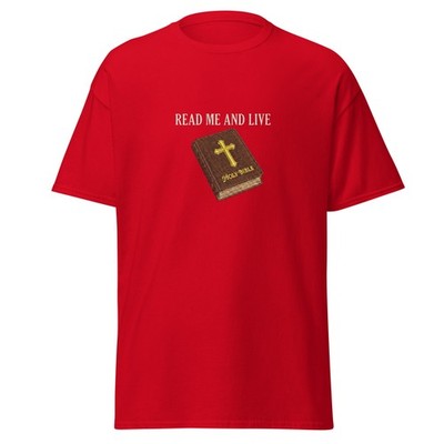 read me and live Unisex classic tee