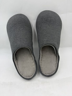 UNIQLO  Room Shoes Slippers Indoor Comfort Soft Home  Dark Gray LARGE Men 9