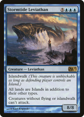 Stormtide Leviathan #70 (Foil) (HP) Magic 2013 M13 Magic MTG