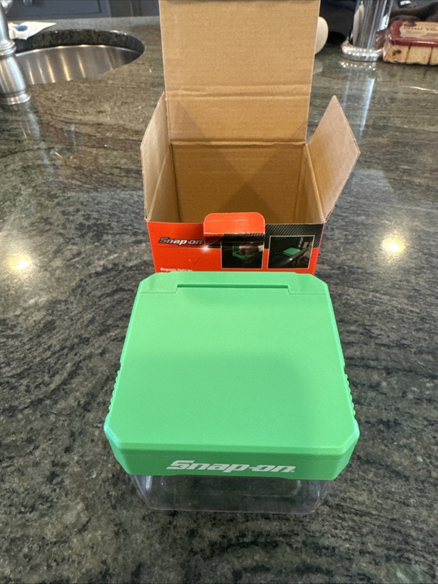 Snap On magnate magnetic parts jar 4x4x3 new in box green | eBay