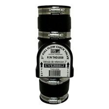 Everbilt 2 in. Sewage Check Valve with Flexible PVC Fittings THD1058