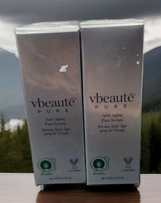 Lot of 2 Vbeaute Pure Anti-Aging Face Serum 1 Oz New Sealed