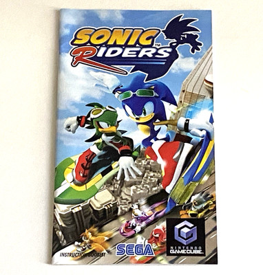 Sonic Riders Manual Only NO GAME Nintendo GameCube Instruction