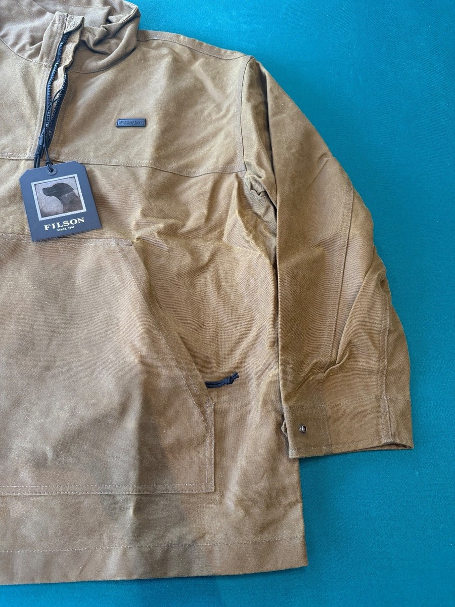 Filson Tin Cloth Quarter Zip Pullover 20263399 Medium Dark Tan