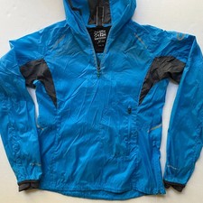 Karrimor Run XLite Jacket Womens L Ultralight Blue Shell Outdoors Reflective