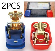 2Pcs Car Battery Terminal Connector Clamp Adjust Disconnect Quick Release Tool