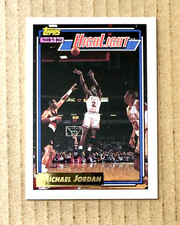 Michael Jordan 1992 Topps #3 High Light, Gold parallel, Bulls, MINT centered