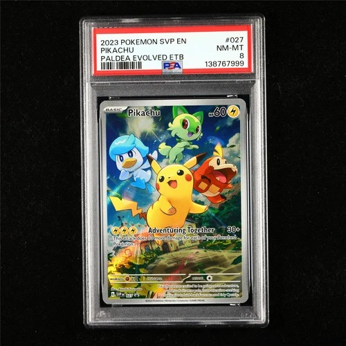 PSA 8 NM-MT 2023 Pokemon ENG Pikachu G SVPen #027 Promo