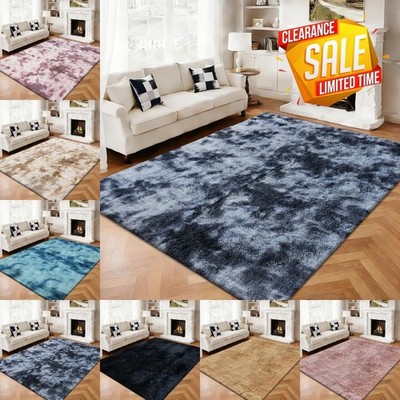 Premium Shaggy Teppich Antirutsch Flur Läufer Teppich Schlafzimmer Wohnzimmerteppich