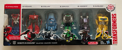 Transformers Robots in Disguise Lot OPTIMUS PRIME STEELJAW BUMBLEBEE 6 PK 1-STEP
