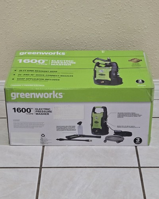 #ad Greenworks 1600 PSI Electric Pressure Washer 1.2 GPM Brand New Sealed $104.99