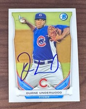 2014 Bowman Prospects Chrome Duane Underwood #BCP64 (RC) In Person Autograph