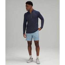 Lululemon Men's Surge Warm Half-Zip Blue Running Outdoors