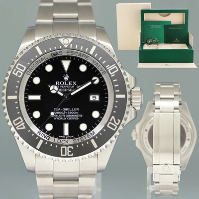 2016 MINT Rolex Sea-Dweller DEEPSEA 116660 Steel 44mm Black Ceramic Watch Box