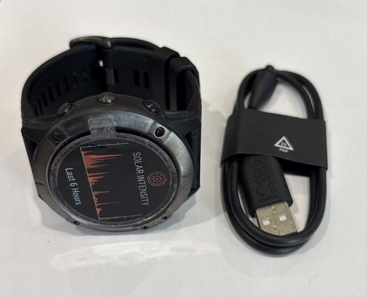 Garmin fenix 6X Pro Solar Unisex GPS Watch Gray/Black (010-02157