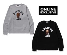 A BATHNIG APE Men's GO APE POINTER COLLEGE CREWNECK ONLINE EXCLUSIVE 1M25113001