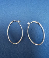 Sundance catalog .925 S.S. Oval Hoop Earrings - NEW