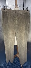 Brooks Brothers Made in USA Vintage Light Brown 100 Cotton Corduroy Pants