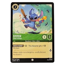 Stitch Disney Lorcana Trading Card - Little Trickster 26/204 NM