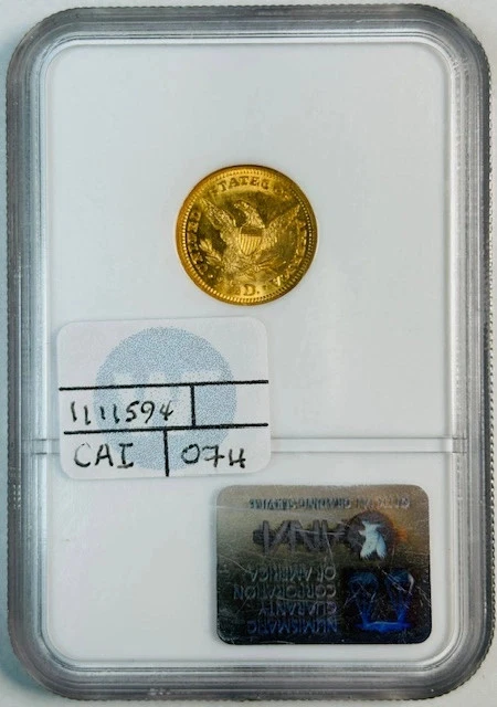 1904 $2.50 Gold Liberty Head Quarter Eagle NGC MS-61 - Image 2 of 2