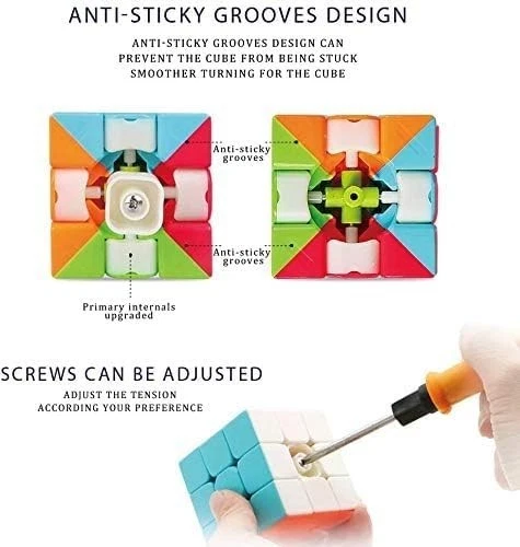 QY Toys Warrior W Speed Cube 3X3 — волшебный куб без наклеек 3X3X3 головоломки игрушки (56 мм) - Изображение 3 из 4