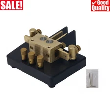 MK-03 Brass CW Morse Key Shortwave Radio Telegraph Auto CW Key for Amateur Radio