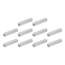 10Pcs Round Ended Feather Key, 4x4x22mm Carbon Steel Parallel Drive Shaft Keys