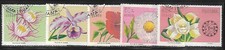 Panama 1967 Yvert PA 374/78 oblitérés Fleurs (AQ20)