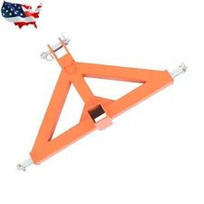 ‎Orange 3 Point Trailer Hitch with 2" Receiver For BX, NorTrac, Kioti, Yanmar