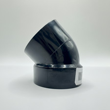 ABS DWV 45  Street Elbow 1/8 Bend , Spigot x Hub, Available in 1-1/2" to 4"