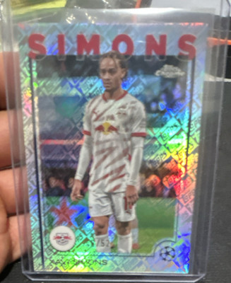 TOPPS XAVI SIMONS RB LEIPZIG UEFA CHAMPIONS LEAGUE 2024-25 CHROME 48/52