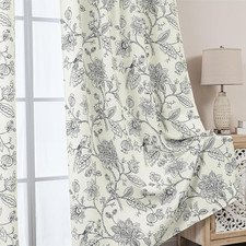 Elegant Vintage Floral Bird Curtains - 70-80 Blackout for Privacy