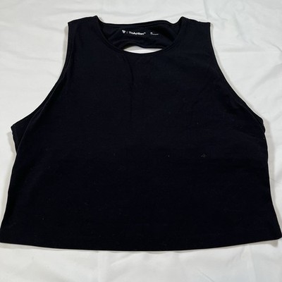 Aritzia TNAction Women s XL Top Black High Neck Workout Gym No Pads